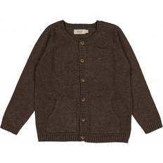 Wheat Cardigan Classic - Brown Melange (5715023221459)