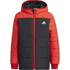 adidas Junior Padded Winter Jacket - Black/Vivid Red/White (H45029)