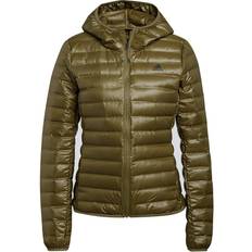 Adidas Women Varilite Hooded Down Jacket - Focus Olive