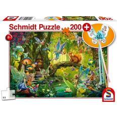 Pussel 200 bitar Schmidt Spiele Fairies In The Forest Wand 200 Bitar