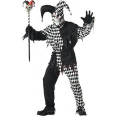 Halloween Abiti eleganti California Costumes Dark Jester Costume for Adults Jester