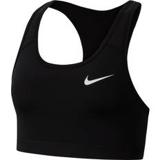 NIKE Swoosh Medium-Support Non-Padded Sports Bra - Black/White