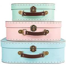 Pappväska Sass & Belle Pastel Retro Pappväska 3-pack