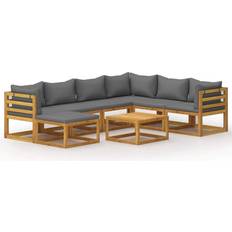 vidaXL 3057615 Loungeset, 1 Bord inkl. 6 Soffor