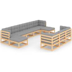 vidaXL 3077164 Loungesæt, borde inkl. 8 sofaer