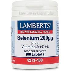 Hart Vitaminen en Mineralen Lamberts Selenium 200µg plus Vitamins A + C + E