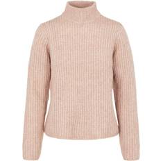 Dame - Pink - Polotrøjer Sweatere Pieces Cilla Knitted Pullover - Misty Rose