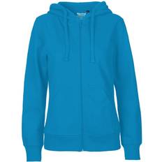 Dame - Turkis Sweatere Neutral Zip Hoodie Women - Sapphire