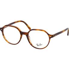 Rond Brillen en leesbrillen Ray-Ban THALIA Tortoise Montuur Helder Glazen gepolariseerd 51-18