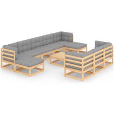 vidaXL 3077169 Loungesæt, 1 borde inkl. 8 sofaer