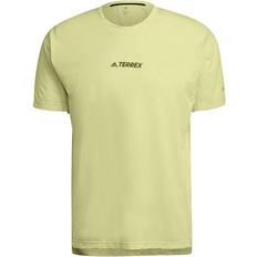 Adidas Terrex Parley Agravic Trail Running All Around T-shirt Men - Pulse Yellow