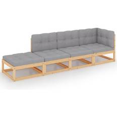 vidaXL 3076534 Loungeset, 1 Bord inkl. 3 Soffor