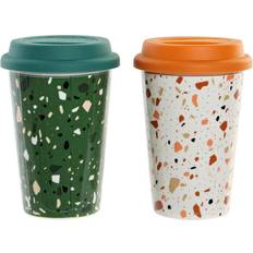 Porcelæn Termokopper Terrazo Termokop 40cl 4stk