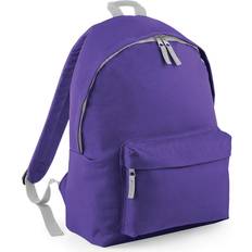 Junior Backpacks Beechfield Childrens Junior Fashion Backpack - Purple/Light Grey