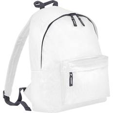 Children Backpacks Beechfield Childrens Junior Fashion Backpack - White/Graphite Grey