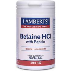 Betaine hcl Lamberts Betaine HCL with Pepsin 180 stk