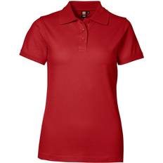 Elastan/Lycra/Spandex Polotrøjer ID Ladies Stretch Polo Shirt - Red