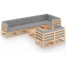 vidaXL 3076719 Loungesæt, 1 borde inkl. 8 sofaer