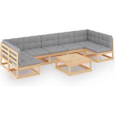 vidaXL 3076474 Loungeset, 1 Bord inkl. 7 Soffor