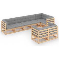 8 Loungeset Utemöbler vidaXL 3076714 Loungeset, Bord inkl. 8 Soffor