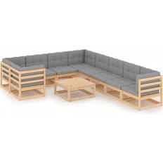 9 Loungeset Utemöbler vidaXL 3077039 Loungeset, 1 Bord inkl. 9 Soffor