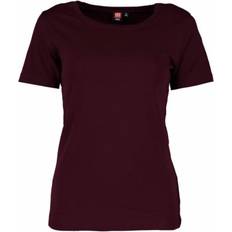 ID Ladies Interlock T-shirt - Dark Bourdeaux