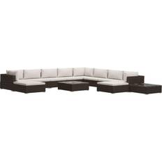 vidaXL 46761 Lounge-Set, 2 Bord inkl. 8 Soffor