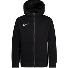 Lange Ärmel Oberteile Nike Youth Park 20 Full Zip Fleeced Hoodie - Black/White (CW6891-010)