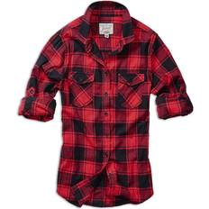 3XL Hemden Brandit Amy Flannel Shirt - Black/Red