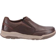 Hush Puppies Leren Herenschoenen Fletcher - Koffie/Bruin