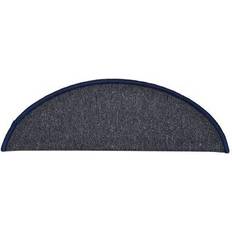 Tuftet Trappemåtter vidaXL 322364 15-pack Blå, Grå 17x56cm