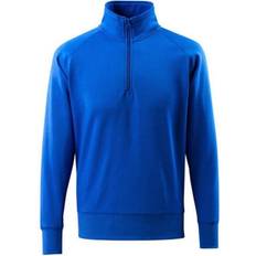 Mascot Crossover Sweatshirt with Half Zip - Royal