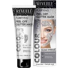 Plata Mascarillas Faciales Revuele Colour Glow Silver Purifying Peel Off Glitter Mask 80ml