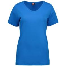 Dame - Turkis T-shirts ID Ladies Interlock V-Neck T-Shirt - Turquoise