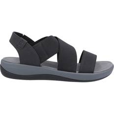 Textile Sport Sandals Hush Puppies Sophia Elastic Cross Strap - Black