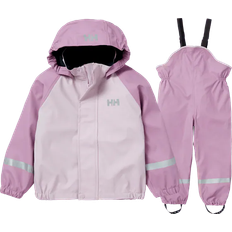 Helly Hansen Kid's Bergen Fleece Pu Rainset - Pink Ash (40480-067)