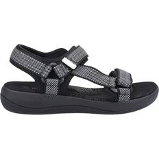 Textile Sport Sandals Hush Puppies Sara Quarter Strap - Black