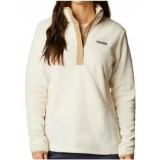 Columbia women's benton Columbia Women's Benton Springs 1/2 Snap Pullover - Chalk/Beach