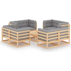 vidaXL 3076339 Loungesæt, 1 borde inkl. 8 sofaer