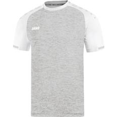 JAKO Prestige Short Sleeve Jersey Men - Silver Grey Melange/White