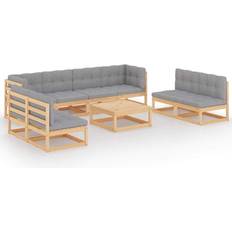 Utemöbler vidaXL 3076484 Loungeset, 1 Bord inkl. 8 Soffor