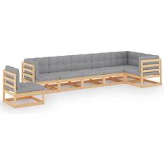 vidaXL 3076554 Loungeset, Bord inkl. 7 Soffor