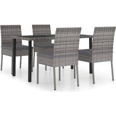 vidaXL 3065701 Patio Dining Set, 1 Table incl. 4 Chairs