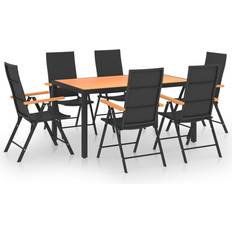 vidaXL 3060079 Juego de comedor de patio, 1 Mesa incl. 6 Sillas