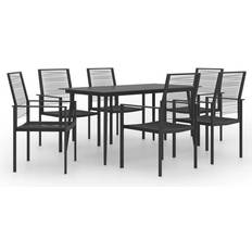 vidaXL 3060258 Patio Dining Set, 1 Table incl. 6 Chairs