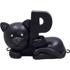 Sort Fødselsdagstog Kids by Friis Birthday Trains Panter P Letter Black