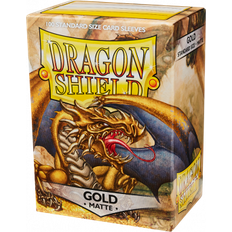 Zubehör für Gesellschaftsspiele Dragon Shield Matte Gold 100 Standard Sleeves