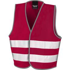 Reflectors Result Kid's Enhanced Hi-Vis Vest - Burgundy