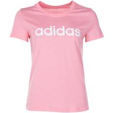 Klær adidas Women Essentials Linear T-shirt - Glow Pink/White