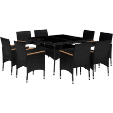 vidaXL 3058344 Set da pranzo per patio, 1 Tavolo incluso 8 Sedie